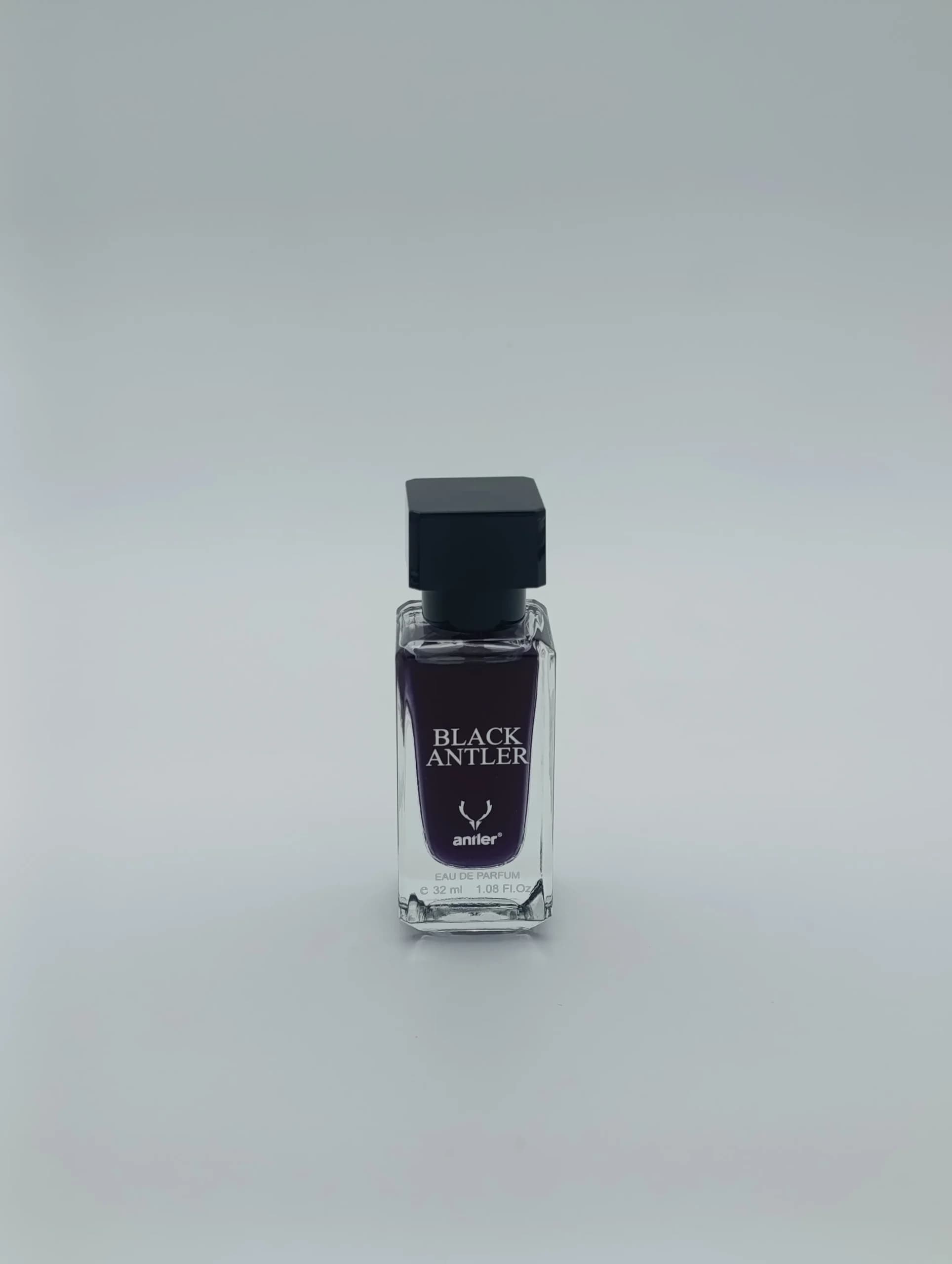 ادو پرفیوم جیبی مردانه انتلر مدل بلک انتلر Black Antler حجم ۳۲ میل | گرم، تلخ و دودی سنگین (اورجینال) — تصویر ۲