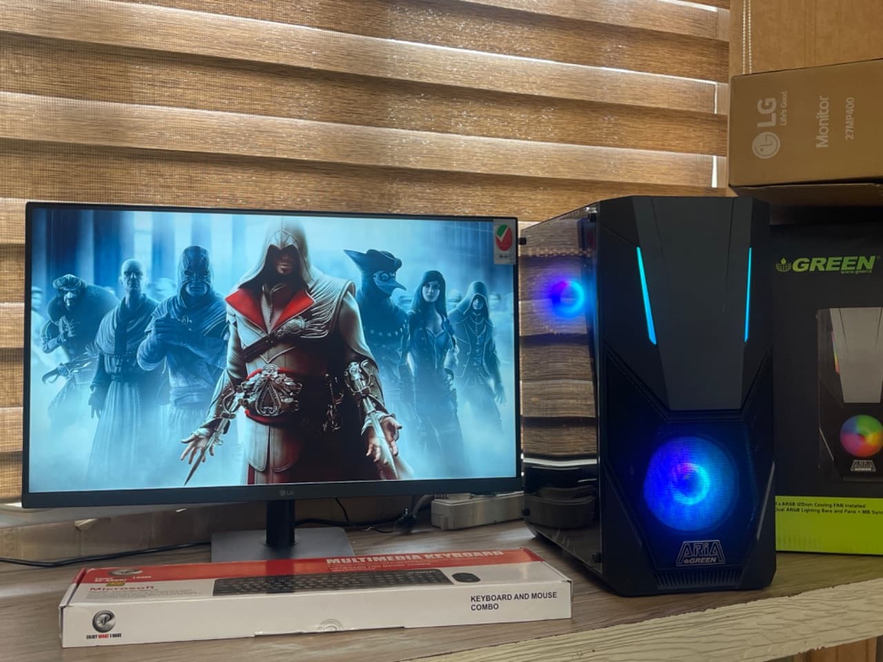 کامپیوتر گیمینگ-طراحی-اداری-خانگی RGB Core i7 ، رم 16GB، گرافیک 8GB DDR5 – کد H5 با 24 ماه گارانتی