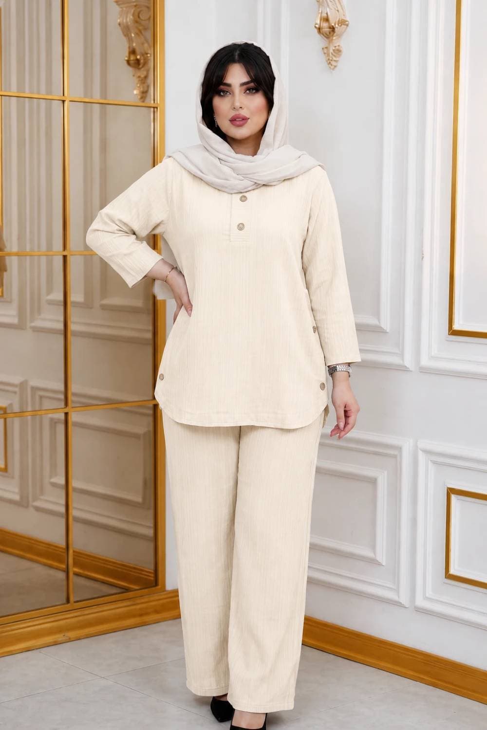 مانتو شلوارمیخک