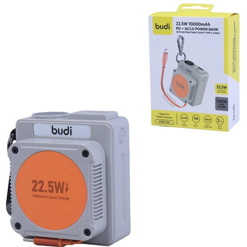 پاور بانک فست شارژ بودی PB815H QC3.0 PD 22.5W ظرفیت 10000 میلی آمپر ساعت — تصویر ۹