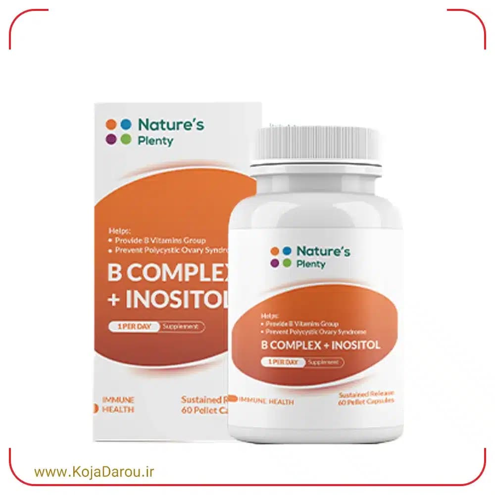 کپسول ب کمپلکس و اینوزیتول نیچرز پلنتی B Complex Inositol بسته 60 عددی
