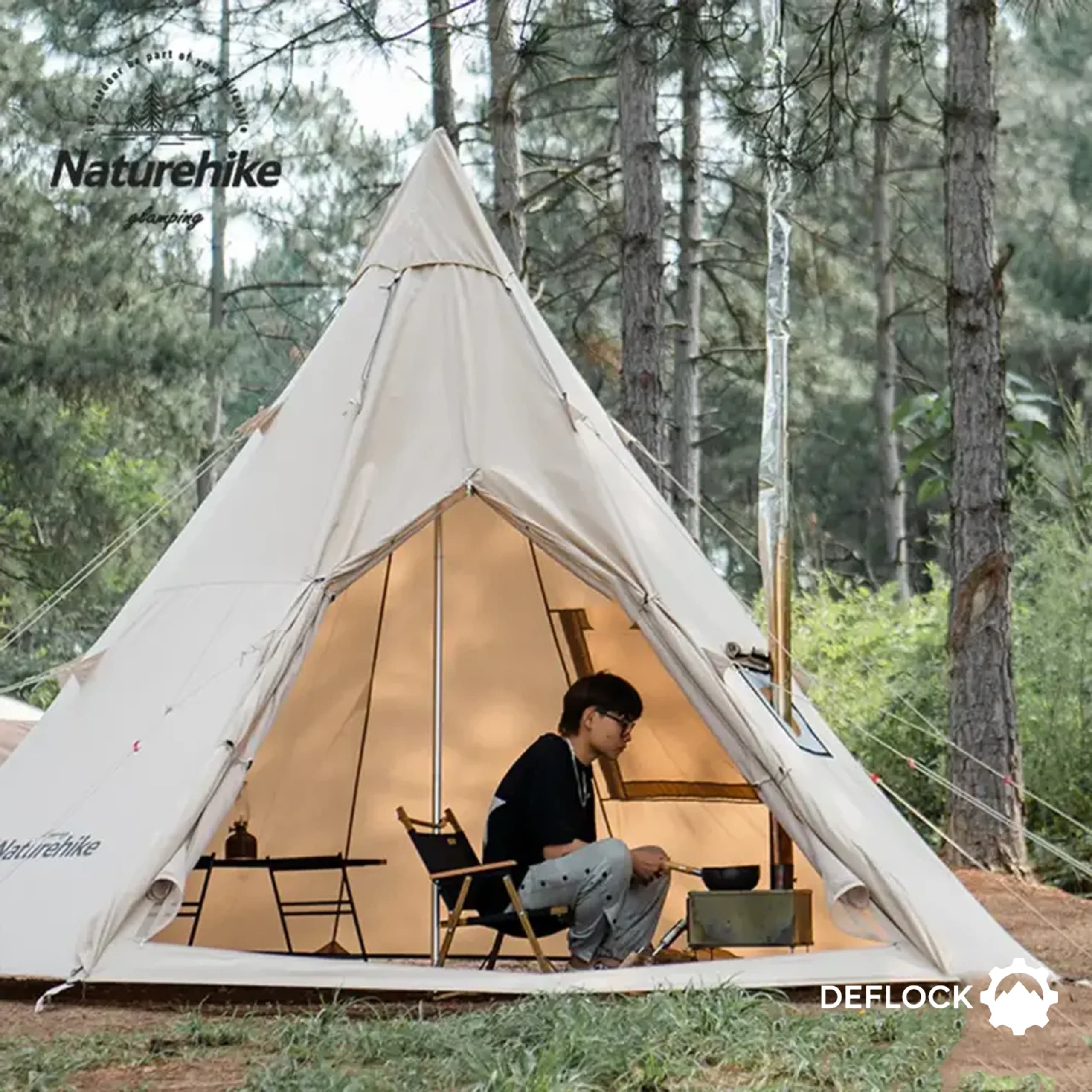 چادر هرمی نیچرهایک Naturehike مدل NH20ZP002