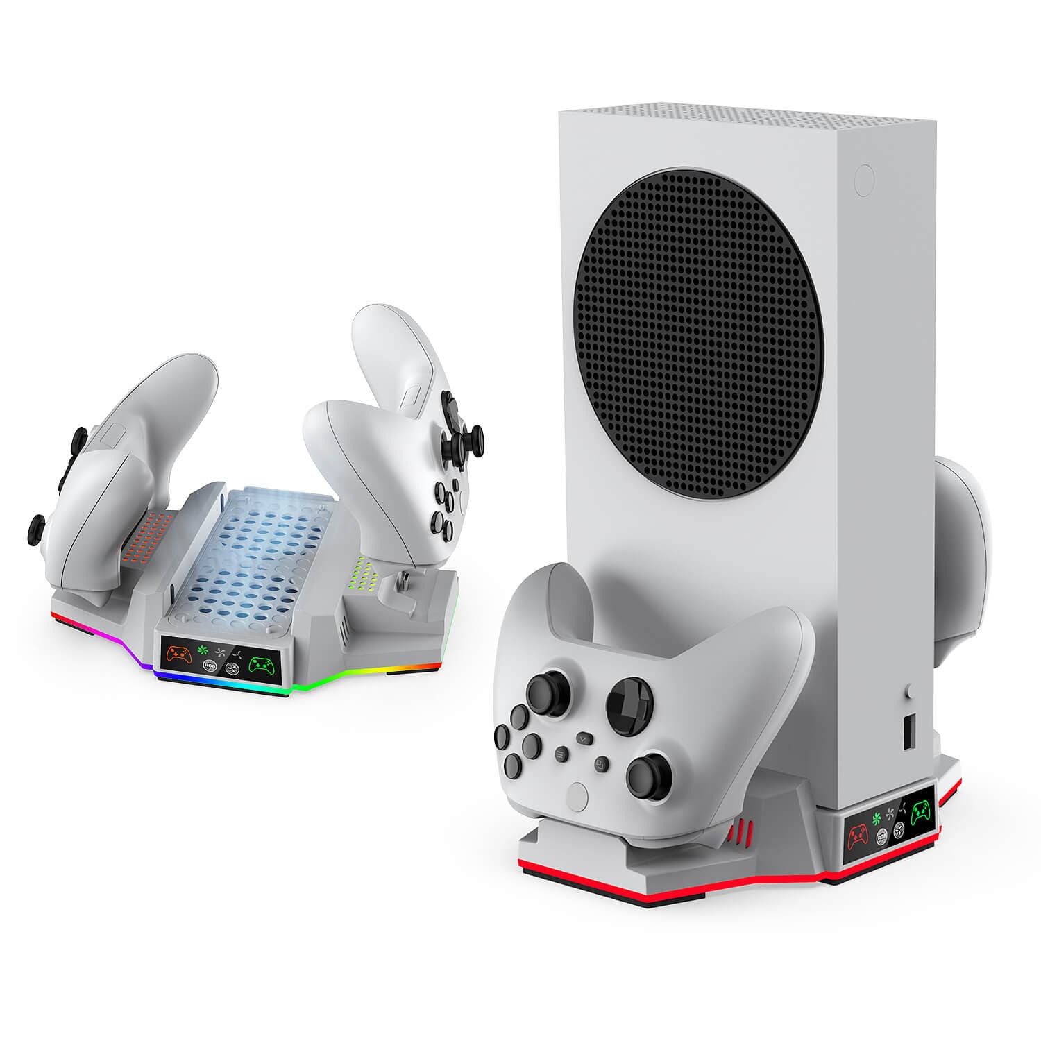 پایه خنک کننده و شارژر دابی مدل 3612 همراه باتری مناسب XBOX Series S — تصویر ۷