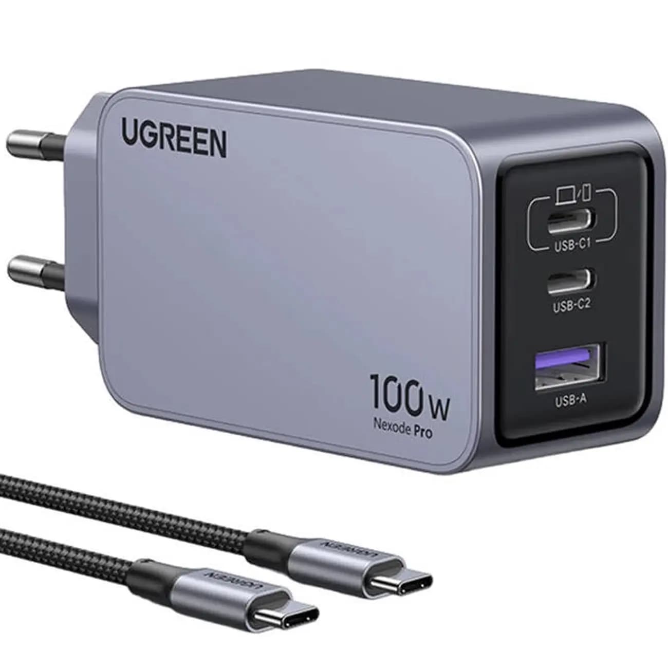 شارژر دیواری 100 وات یوگرین مدل X757-25874 به همراه کابل USB-C — تصویر ۳