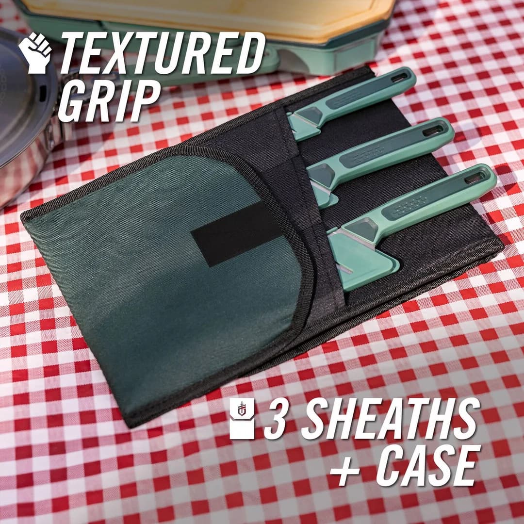 ست چاقوی آشپزی ۳ پارچه کمپینگ گربر مدل Gerber ComplEAT Knife Set — تصویر ۷