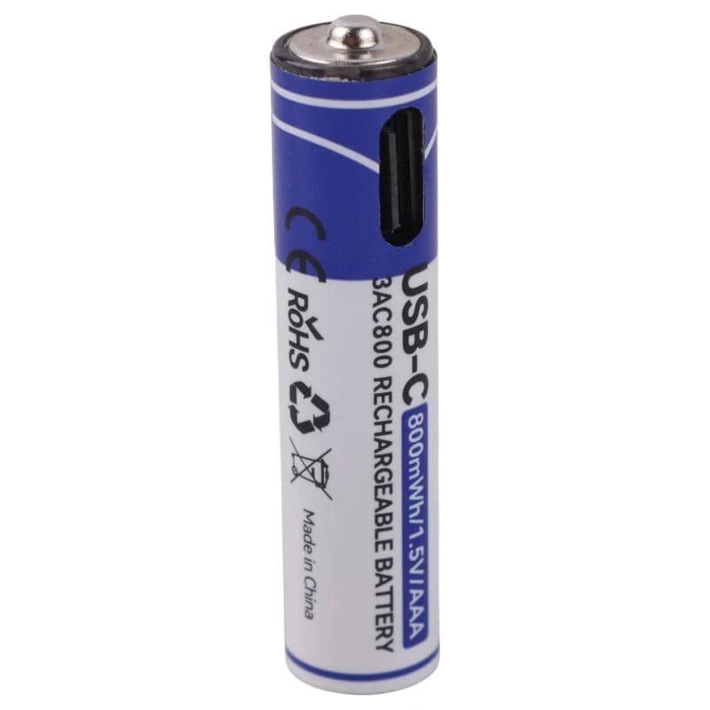 باتری دوتایی نیم قلمی شارژی DRcell 3AC800 AAA 533mAh — تصویر ۵