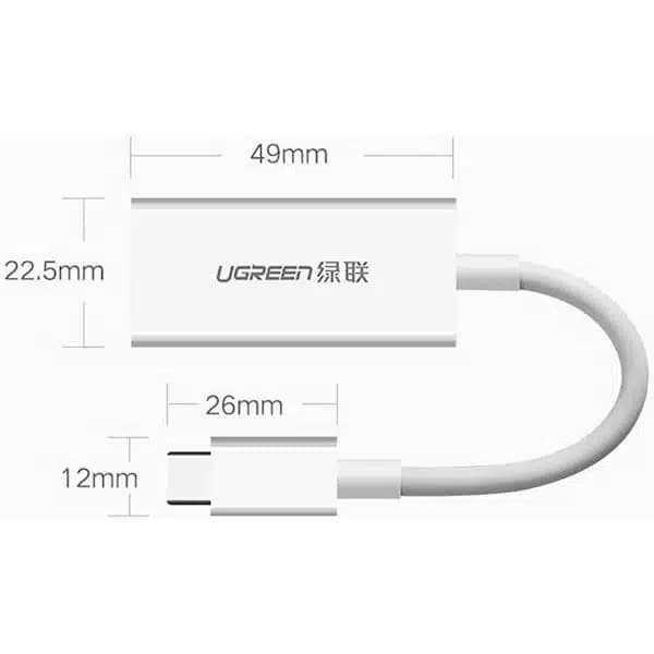 تبدیل USB-C به DisplayPort یوگرین مدل MM130 — تصویر ۳