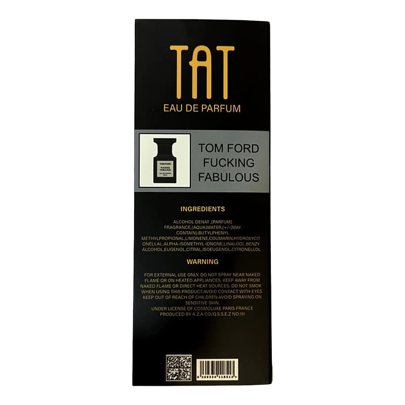 عطر جیبی مردانه تات مدل تام فورد TOM FORD FUCKING FABULOUS حجم 25 میلی لیتر — تصویر ۴