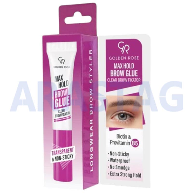چسب ابرو (ژل ابرو) گلدن رز Golden Rose مدل Max Hold Brow Glue حجم 7 میلی