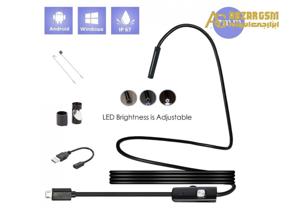 دوربین آندوسکوپی 1.3 مگاپیکسل لنز 7mm کابل 1 متر ارتباط USB — تصویر ۸