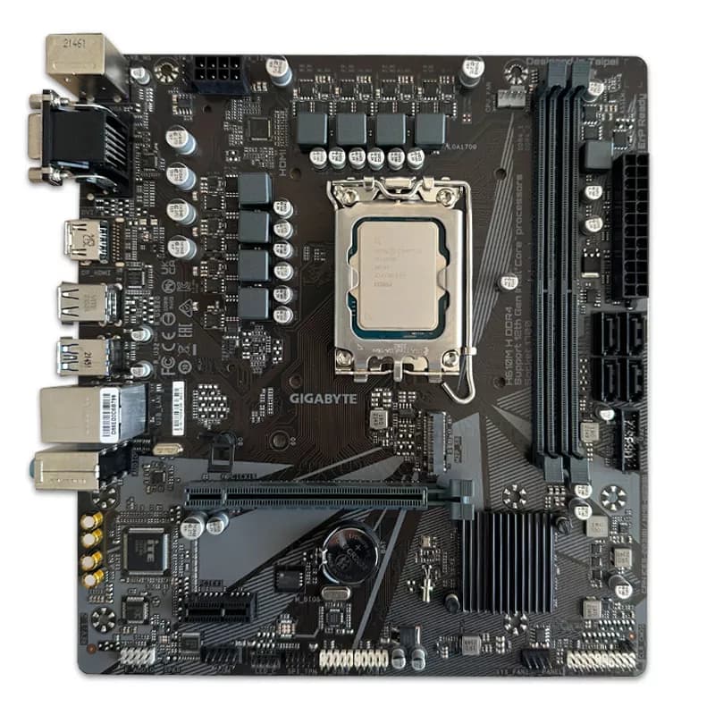 باندل مادربرد Gigabyte H610M-H DDR4 + i3 12100 استوک در حد نو — تصویر ۸
