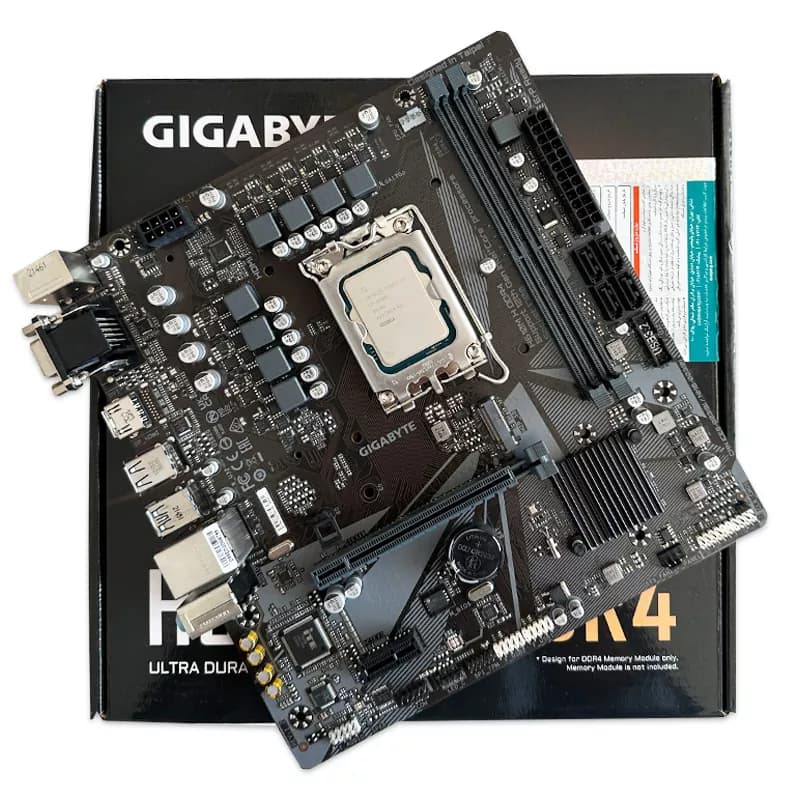 باندل مادربرد Gigabyte H610M-H DDR4 + i3 12100 استوک در حد نو — تصویر ۷