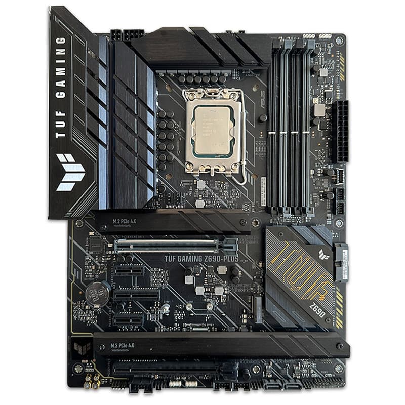 باندل مادربرد ASUS TUF Gaming Z690 PLUS DDR5 + i9 12900k استوک در حد نو — تصویر ۲