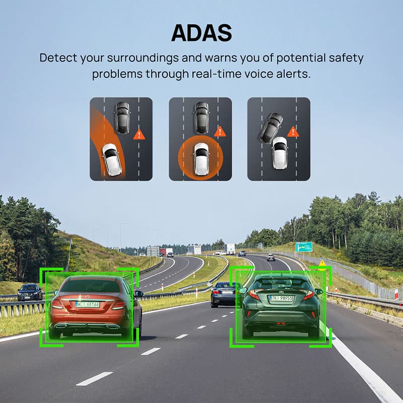 دوربین ثبت وقایع خودرو 70mai Dash Cam A510 +دوربین عقب — تصویر ۵