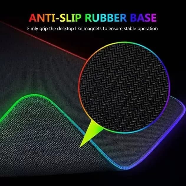ماوس پد RGB گریت دور دوخت سایز 60X30 – 70X30 – 80X30 سانتی متر — تصویر ۸