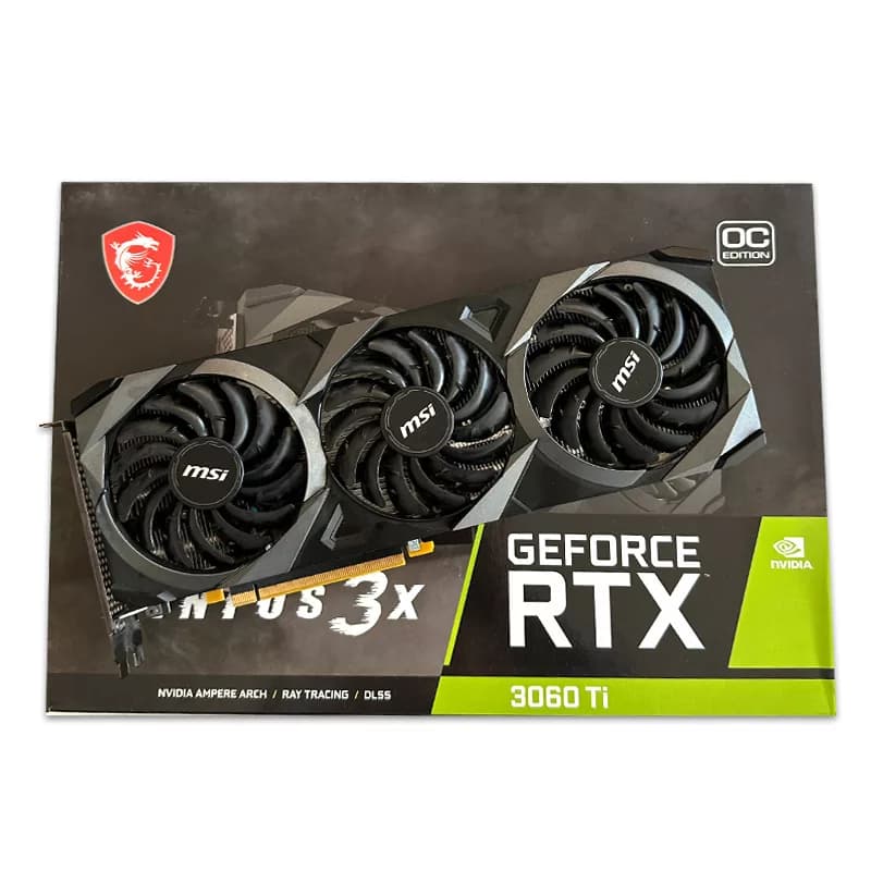 کارت گرافیک MSI RTX 3060 TI VENTUS 3X LHR OC 8G GDDR6 استوک در حد نو — تصویر ۹