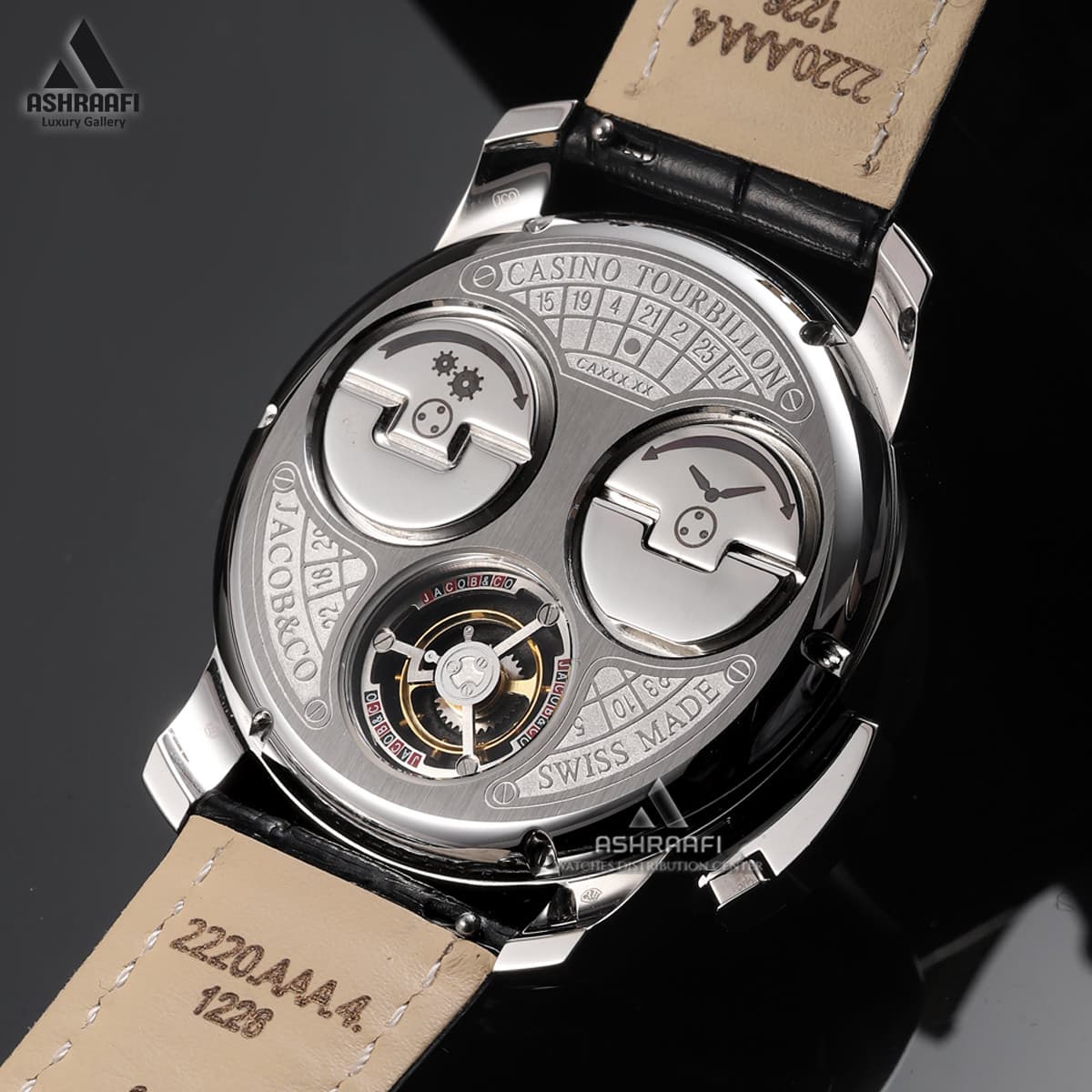 ساعت مردانه جیکوب اند کو موتور سوئیس Jacob & Co Casino Tourbillon Z-SK — تصویر ۴