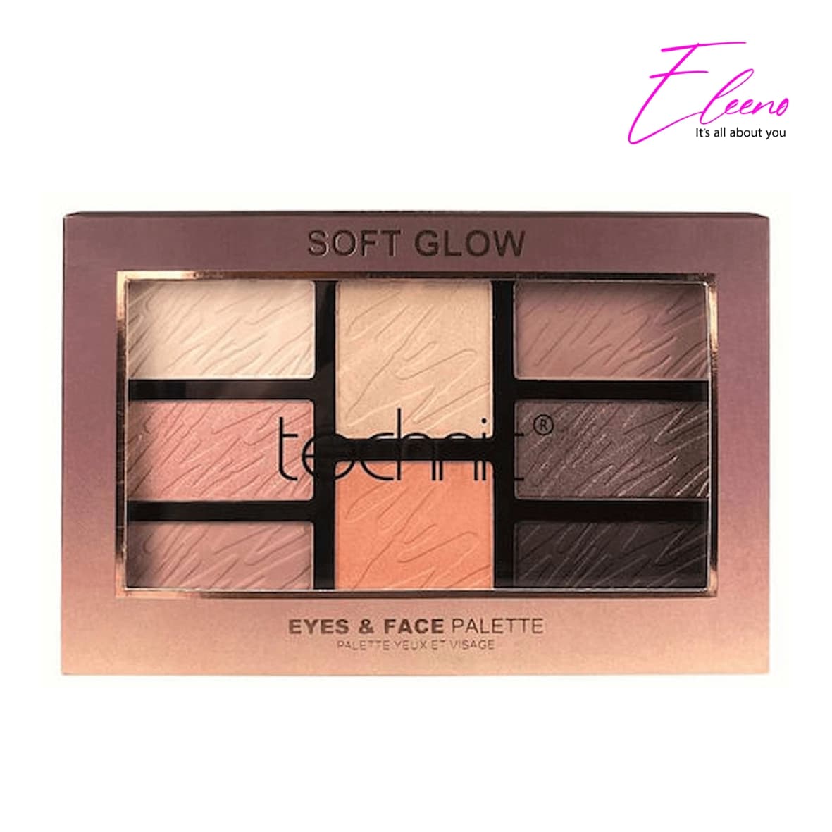 پالت سایه چشم Soft Glow تکنیک 8 رنگ Technic