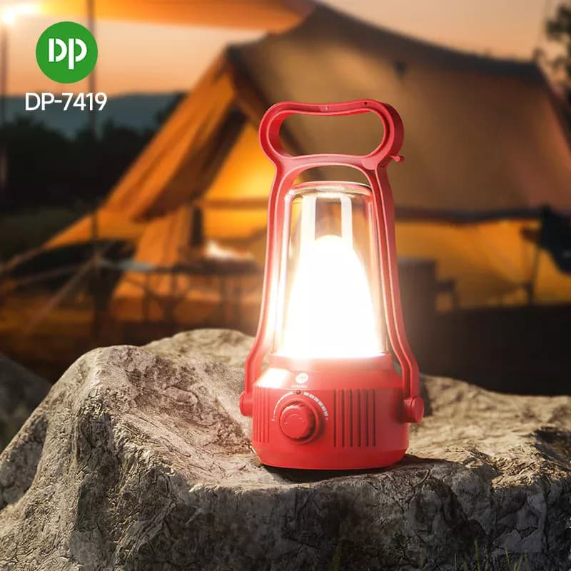چراغ اضطراری و فانوس شارژی DP-7419 | پرنور مناسب کمپینگ و بی برقی — تصویر ۴