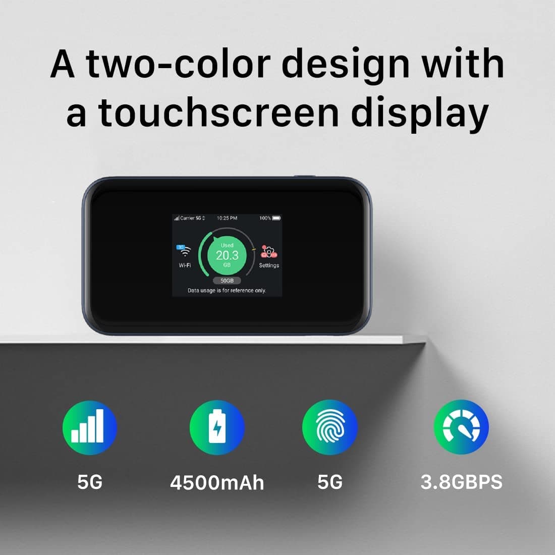 مودم ZTE MU5001 5G | نسخه کامل TD-LTE و Wi-Fi 6 — تصویر ۵