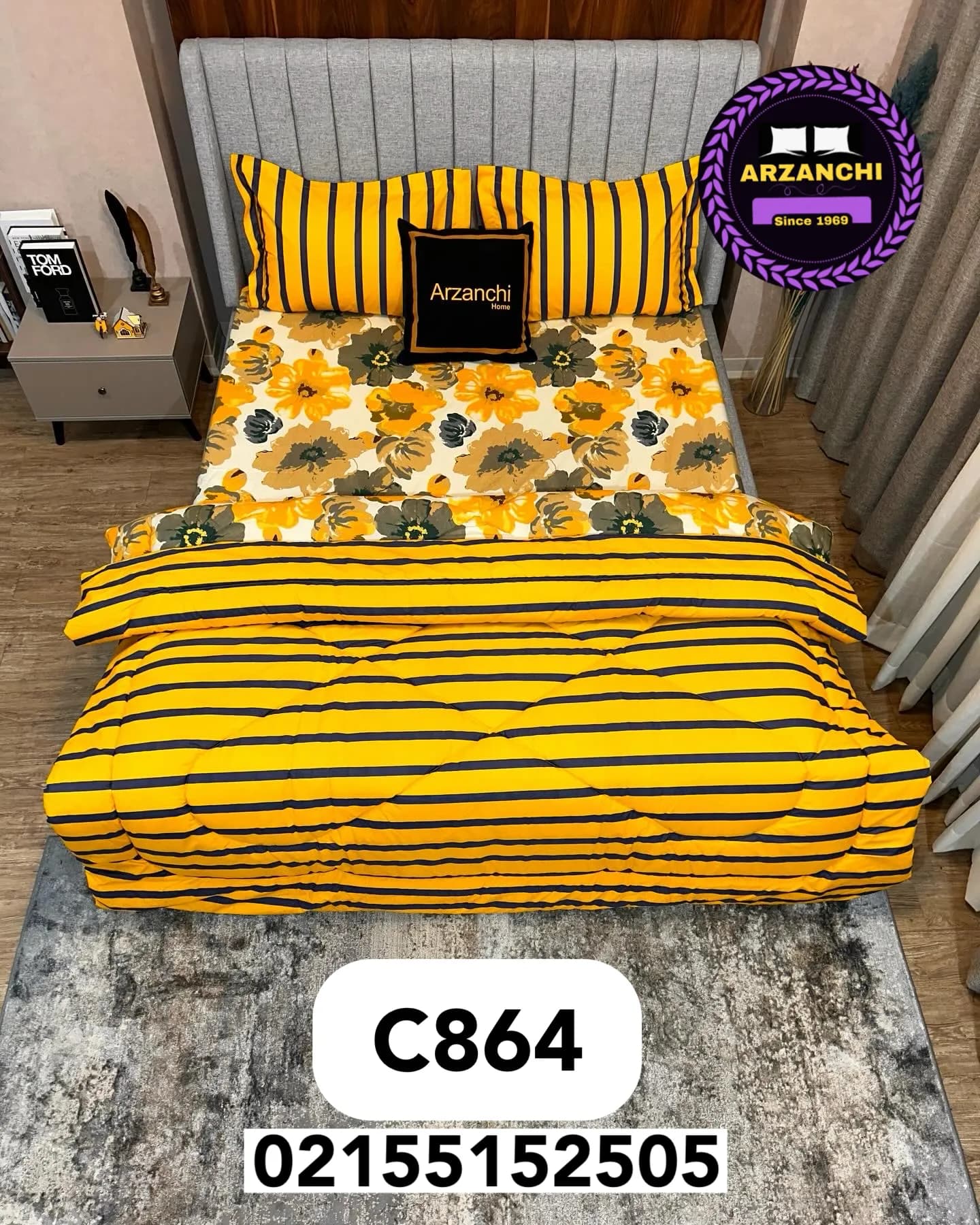 روتختی طرح گل کد C864 ارزانچی — تصویر ۶