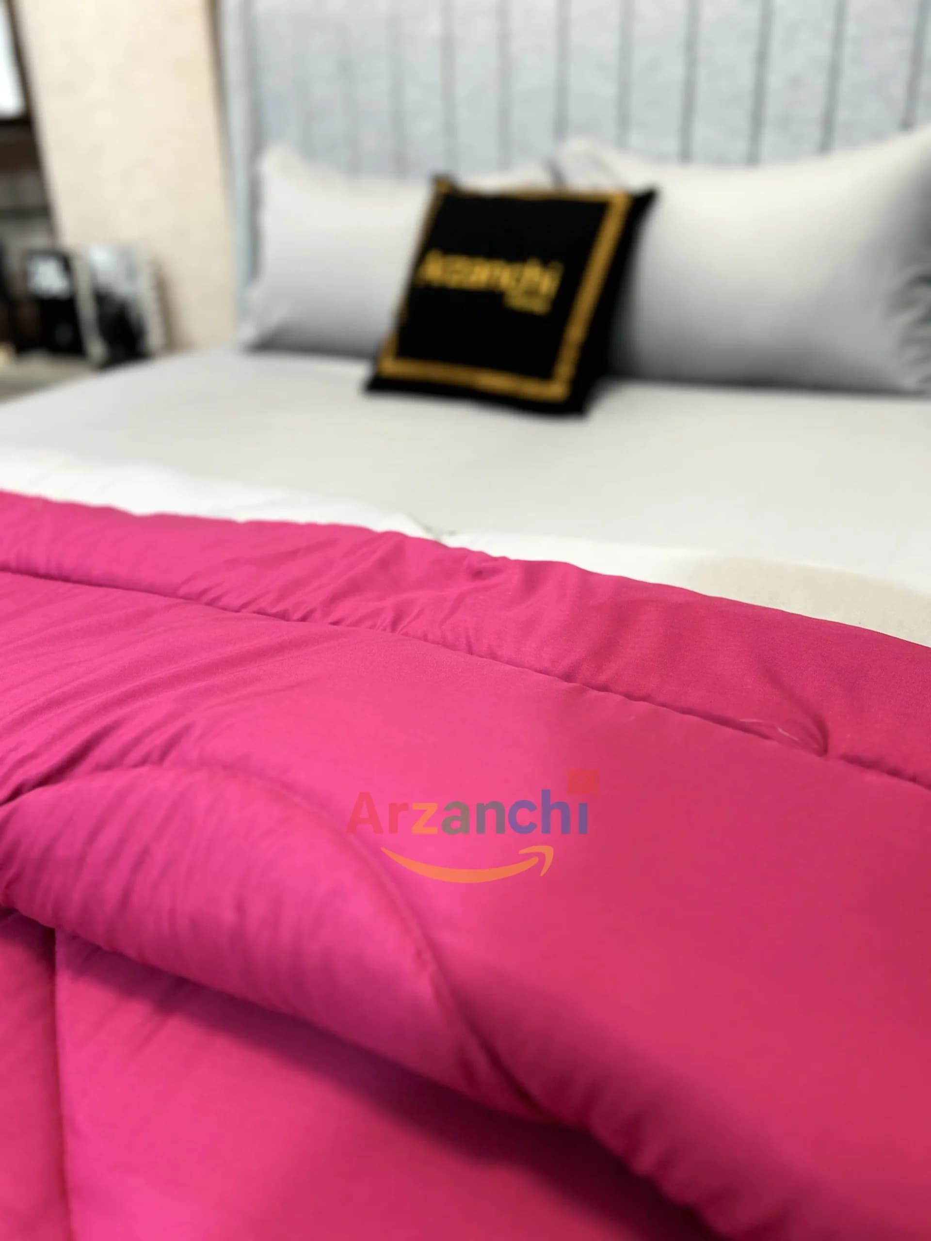 روتختی ساده طوسی و سرخابی کد S634 ارزانچی — تصویر ۴