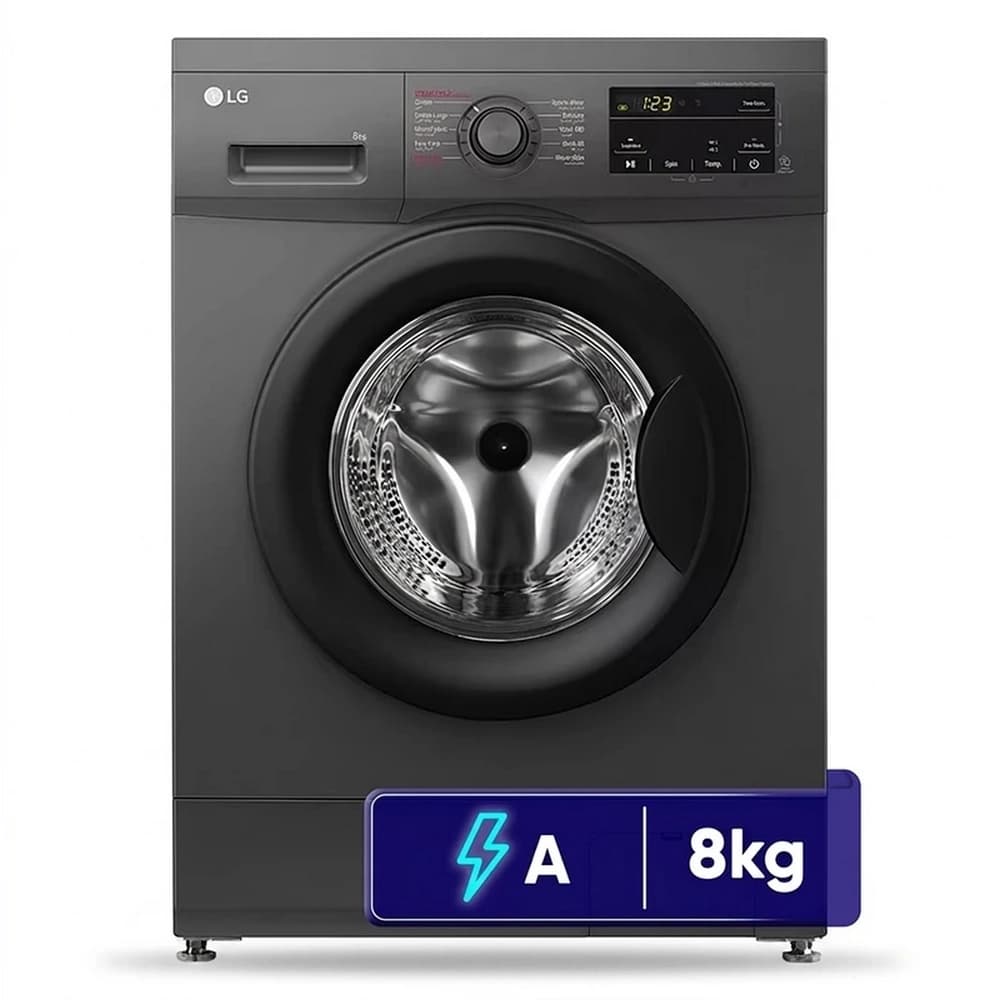 ماشین لباسشویی 8 کیلو ال جی مدل LG F4J3TYG6J با گارانتی 24 ماهه — تصویر ۳