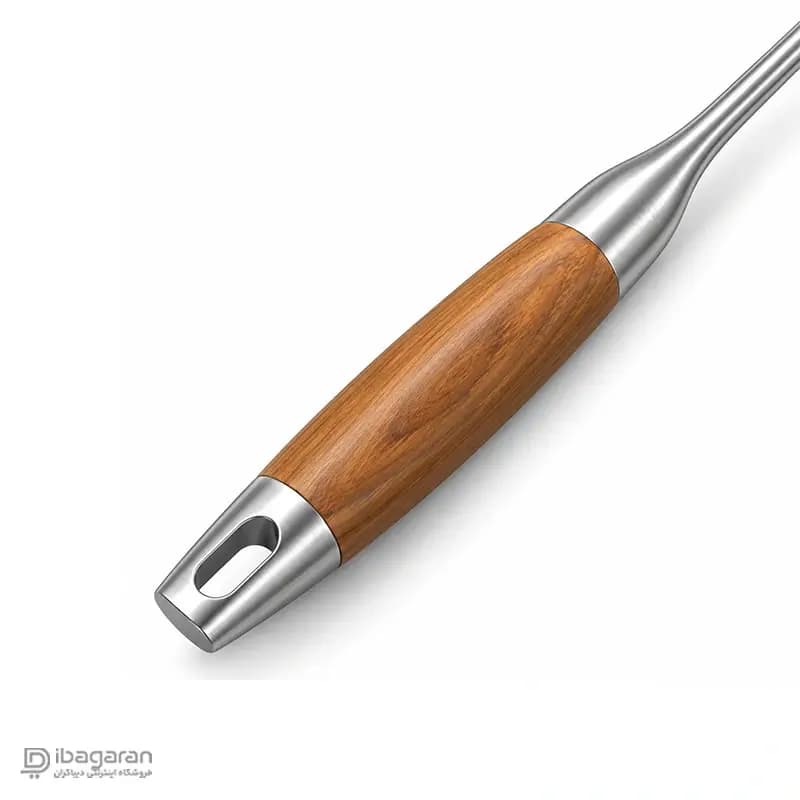 ملاقه استیل دسته چوبی ریما مدل 13288 — تصویر ۴