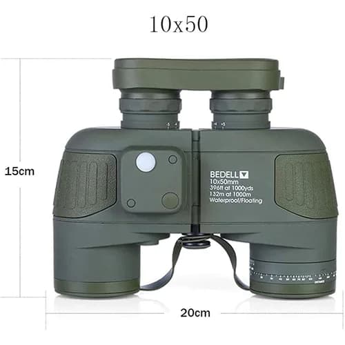 دوربین دوچشمی شکاری بیدل BEDELL 10×50 قطبنما دار رتیکال دار — تصویر ۳