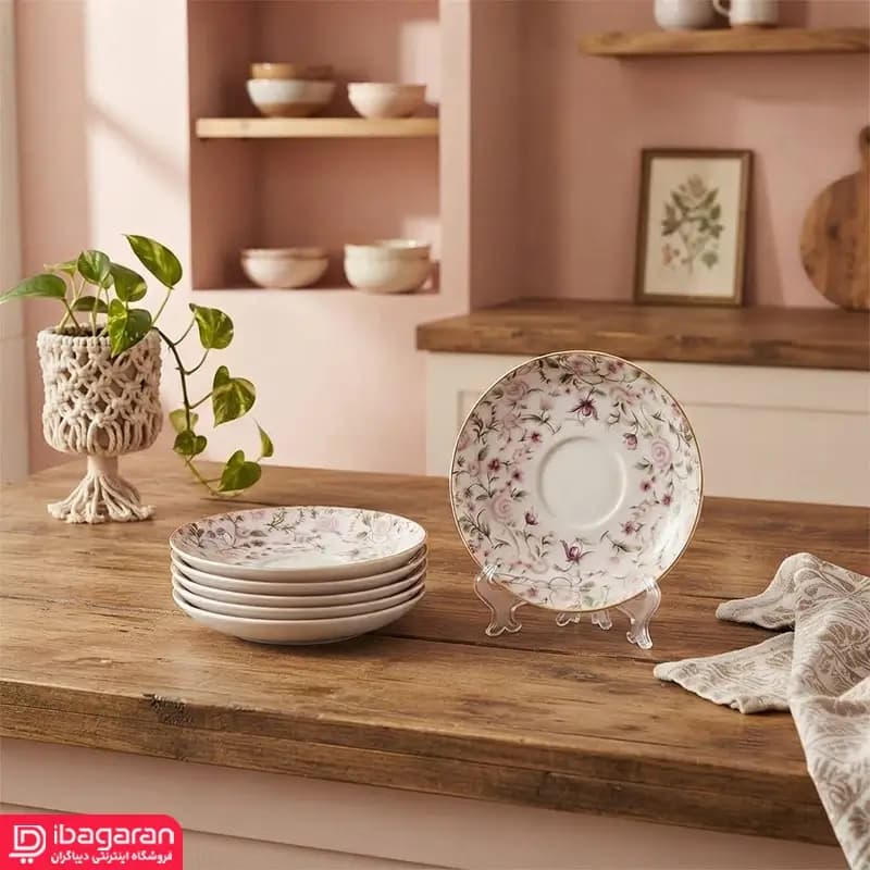 نعلبکی چینی ریور 6 عددی مدل 6029