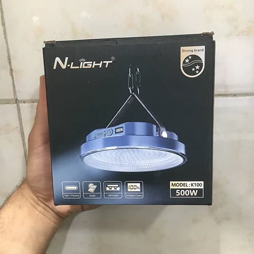 چراغ شارژی خورشیدی 500 وات N-LIGHT K100 — تصویر ۶