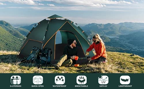 چادر مسافرتی اتوماتیک 4 نفره سایبانشو مدل TENT4P — تصویر ۵