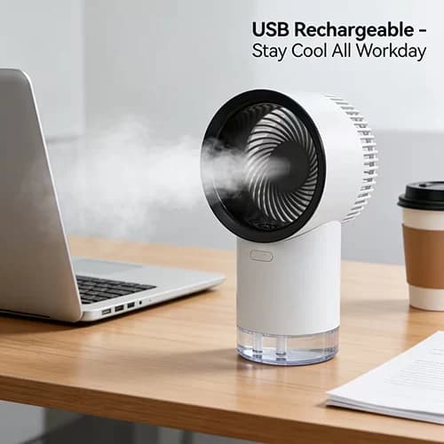 پنکه خنککننده و مهپاش رومیزی مدل Air cooler fan 365 — تصویر ۲