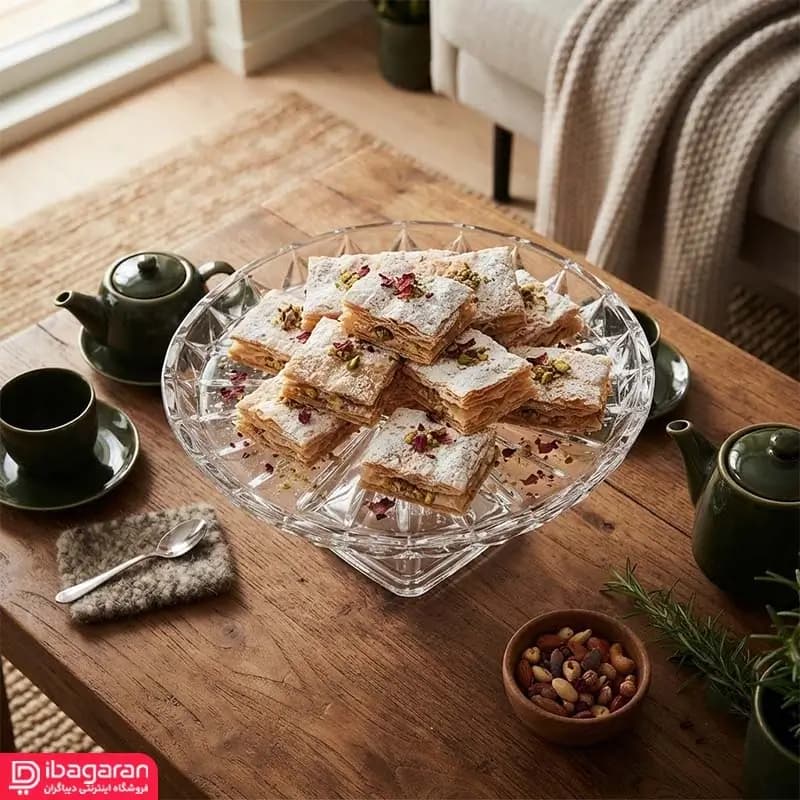 شیرینی خوری مدل پایه دار مودنا کادویی — تصویر ۵