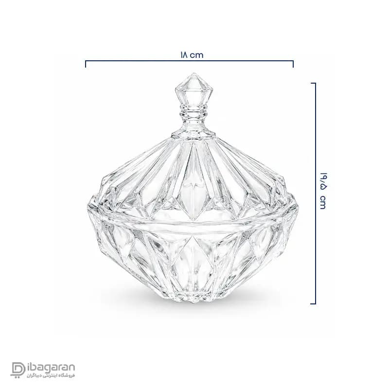 شکلات خوری بلور مدل مودنا کادویی — تصویر ۲