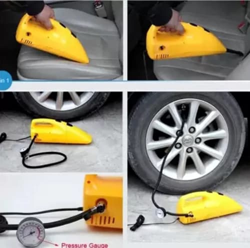جارو و پمپ باد فندکی خودرو INFLATOR مدل 7020 — تصویر ۳