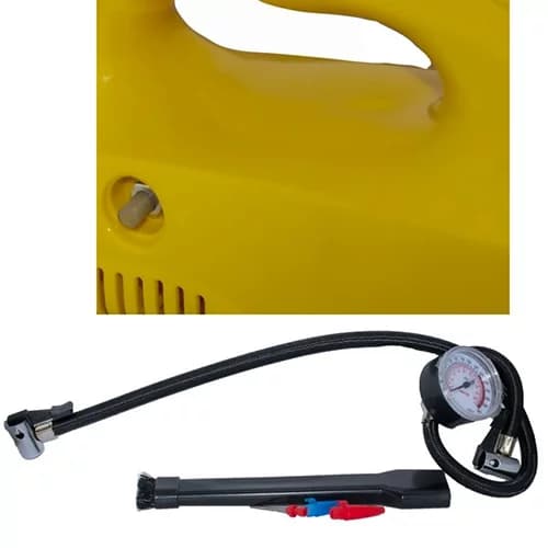جارو و پمپ باد فندکی خودرو INFLATOR مدل 7020 — تصویر ۸