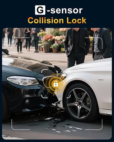 دوربین ثبت وقایع خودرو 2 لنزه 4K وای فای دار wifi مدل Dash Cam L36 DVR — تصویر ۸