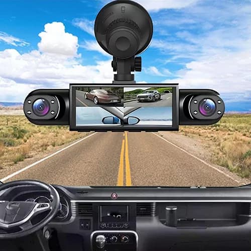 دوربین ثبت وقایع خودرو 4 لنزه بلک باکس مدل 4channels dash cam — تصویر ۷
