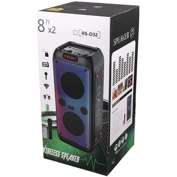 اسپیکر بلوتوثی قابل حمل رویال ساند مدل RS-D32 اصلی — تصویر ۲