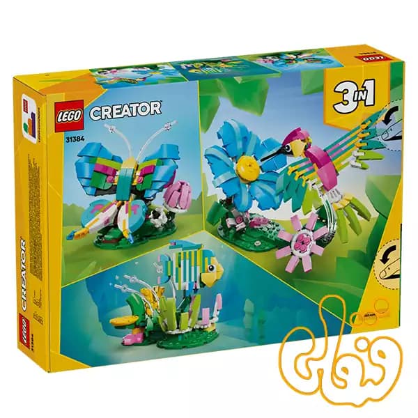 ساختنی لگو کریتور مرغ مگسخوار رنگارنگ Colorful Hummingbird 31384 — تصویر ۷