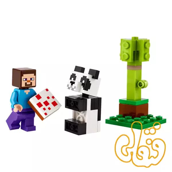 ساختنی لگو پولیبگ ماینکرافت استیو و بچه پاندا Steve and Baby Panda 30672 — تصویر ۲