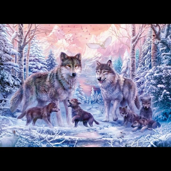 پازل 1000 قطعه گرگهای قطبی رونزبرگر Arctic Wolves 12000647 — تصویر ۶