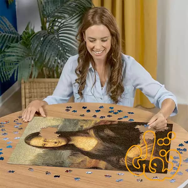 پازل 1000 قطعه مونالیزا رونزبرگر Mona Lisa 12000058 — تصویر ۳