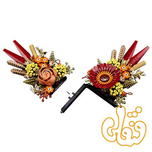 ساختنی لگو دسته گل خشک با قطعه مرکزی Dried Flower Centerpiece 10314 — تصویر ۳