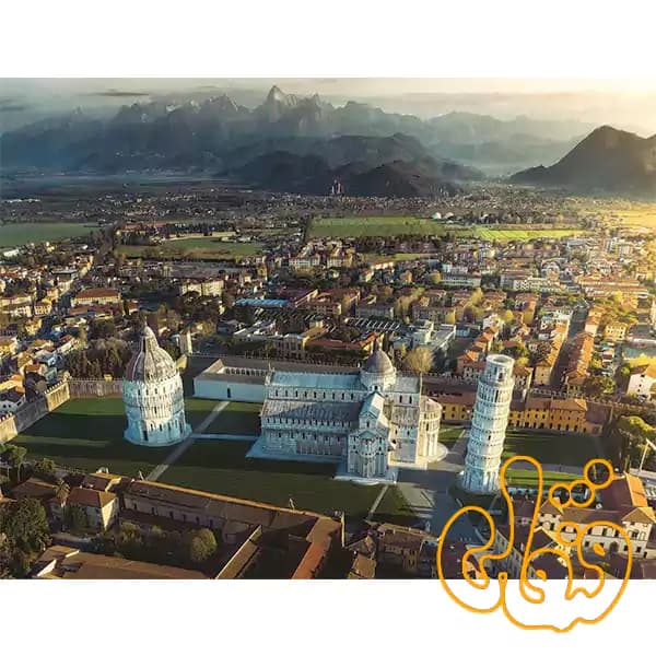 پازل 2000 قطعه برج پیزا و کوه پیزانو ایتالیا رونزبرگر Pisa & Mount Pisano 17113 — تصویر ۲