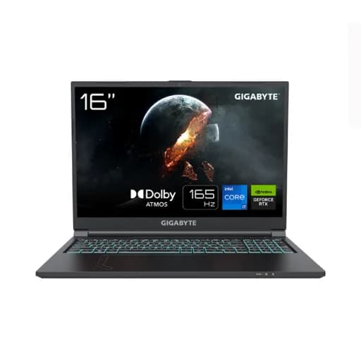 لپ تاپ 16 اینچی گیگابایت مدل Gigabyte G6 KF H3EE854KD i7 13620H 16GB DDR5 1TB SSD 8GB RTX4060 با گارانتی 18 ماهه شرکتی — تصویر ۱۱