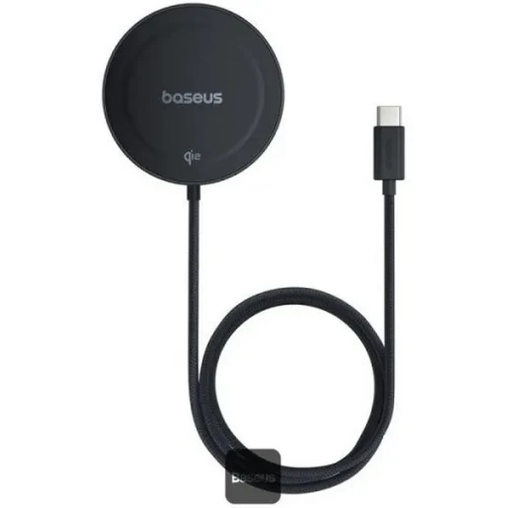 شارژر بی سیم 15 وات باسئوس مدل Baseus Simple Mini 4 Magnetic Wireless Charging Stand Qi2 15W با گارانتی 24 ماهه شرکتی