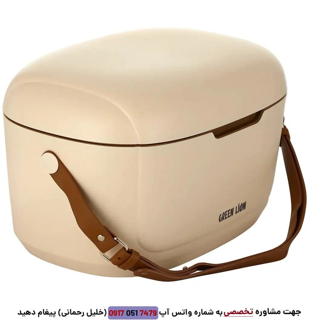یخچال سفری 20 لیتری گرین لاین مدل Vintage | کولر باکس 24 ساعته واقعی سرد و گرم — تصویر ۶