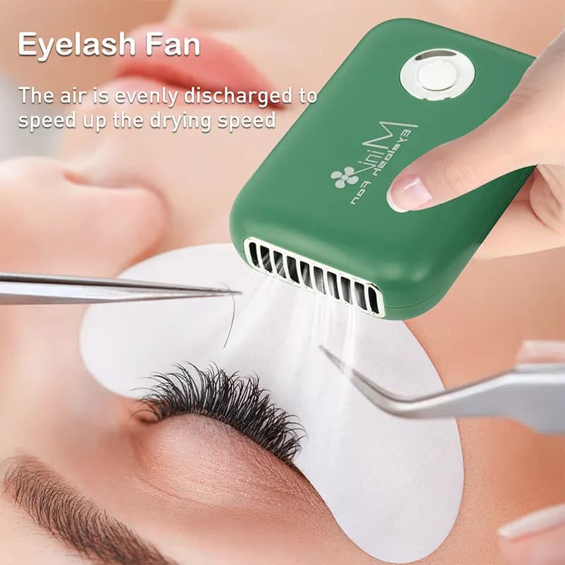 مینی فن شارژی مژه Mini Eyelash Fan – خشک کن چسب اکستنشن مژه — تصویر ۷